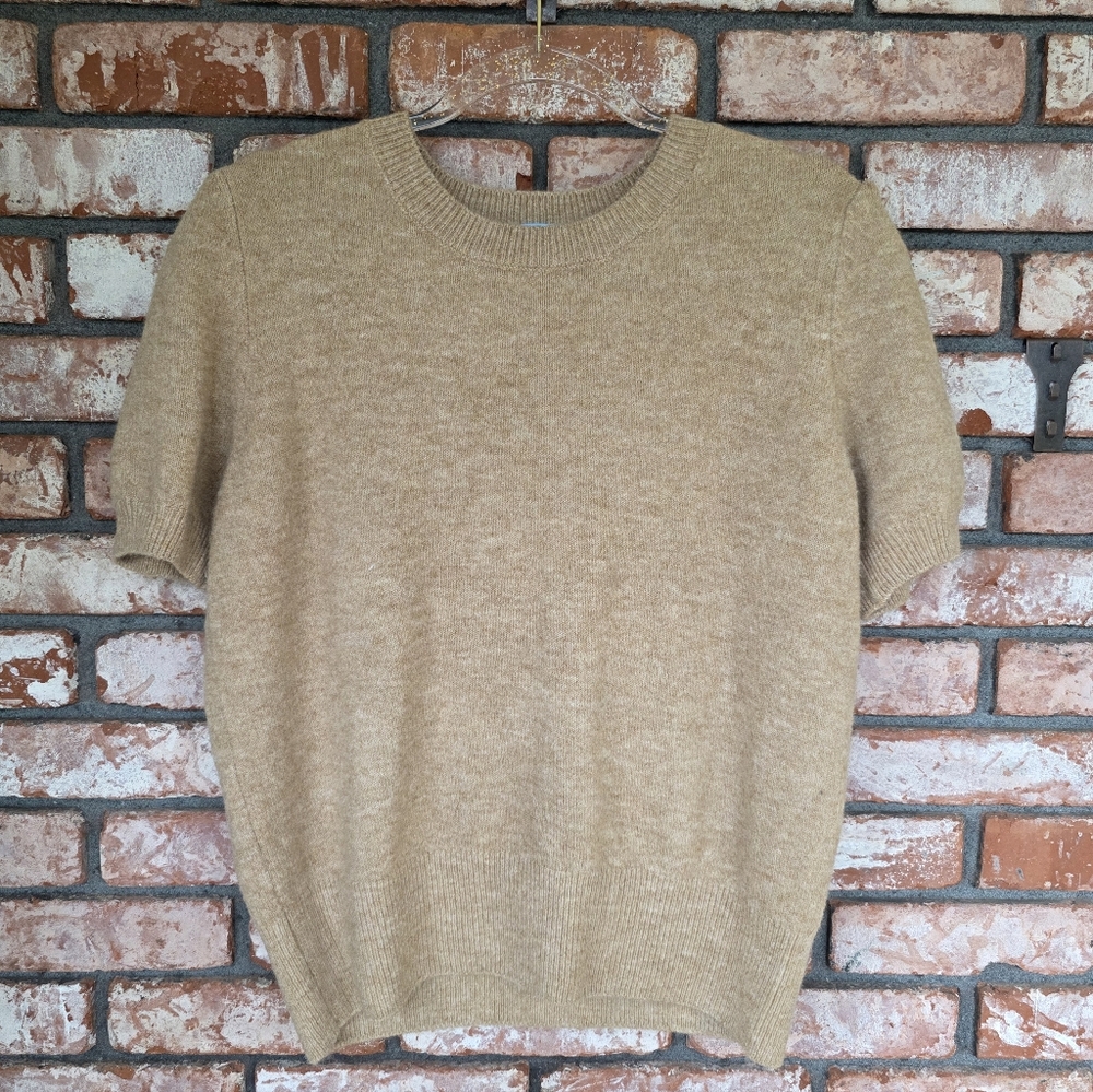 CeCe Men's Beige Crewneck Sweater